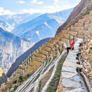 Inca Agricultural Terraces Scaling the Andean Heights