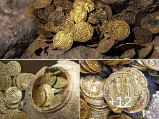 About 300 gold coins from the Roman period