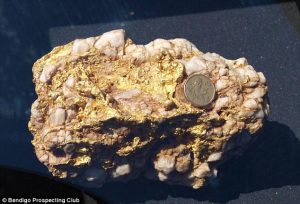 Two giant pieces of gold worth nearly 200,000 USD