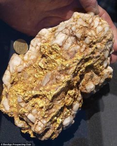 Two giant pieces of gold worth nearly 200,000 USD