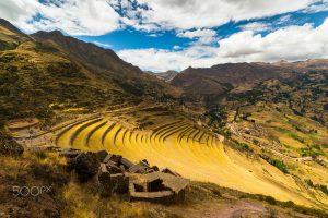 Inca Agricultural Terraces Scaling the Andean Heights