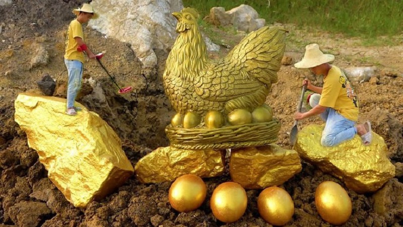 I found golden pheasant and golden stone unexpectedly when I was looking for treasure in the wild