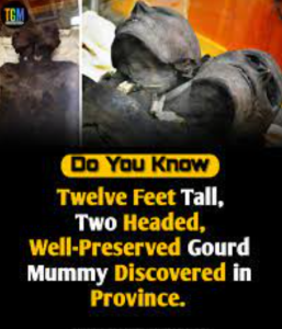 Twelve-Feet Tall, Two-Headed, Well-Preserved Gourd Mummy Discovered