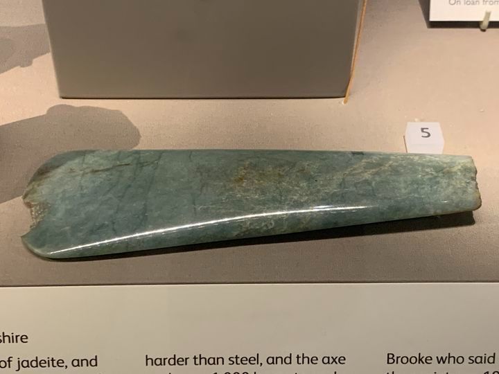 This axe is made from Jadeite 