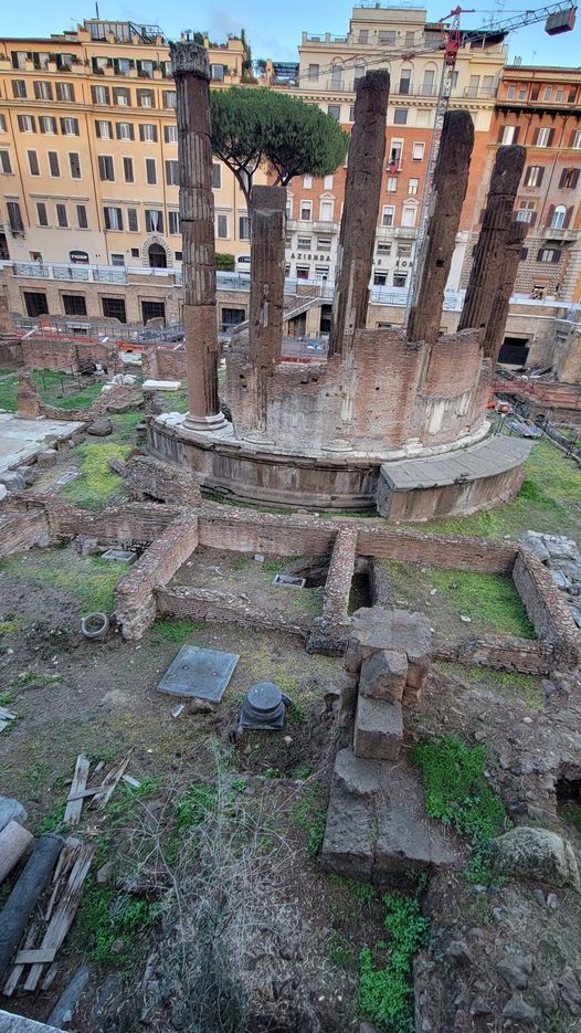 Theater of Pompey, on this spot 2068 years ago