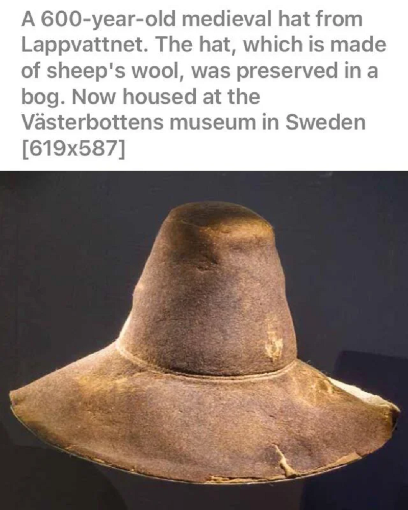 the A 600-year-old medieval hat from Lappvattnet